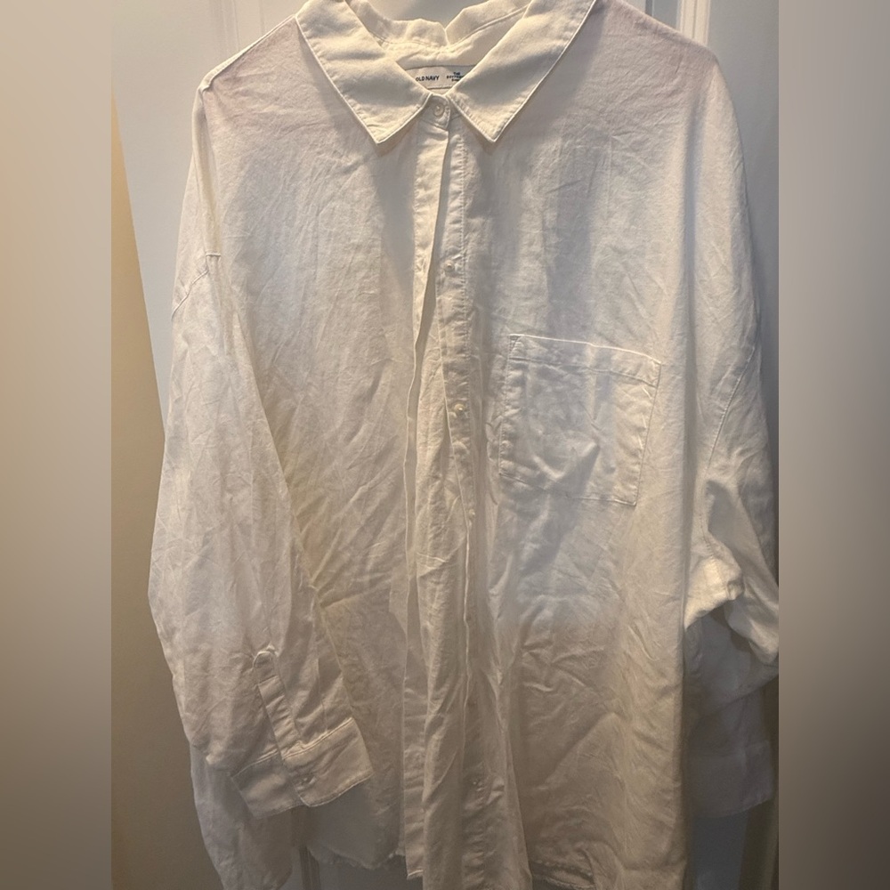 Classic White Button-Up Shirt
